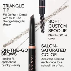 Anastasia Beverly Hills Brow Definer 3-in-1 Triangle Tip Precision Eyebrow Pencil 10 Anastasia Beverly Hills Brow Definer 3-in-1 Triangle Tip Precision Eyebrow Pencil -Outlet Rosmiral Store 2297657cm alt05