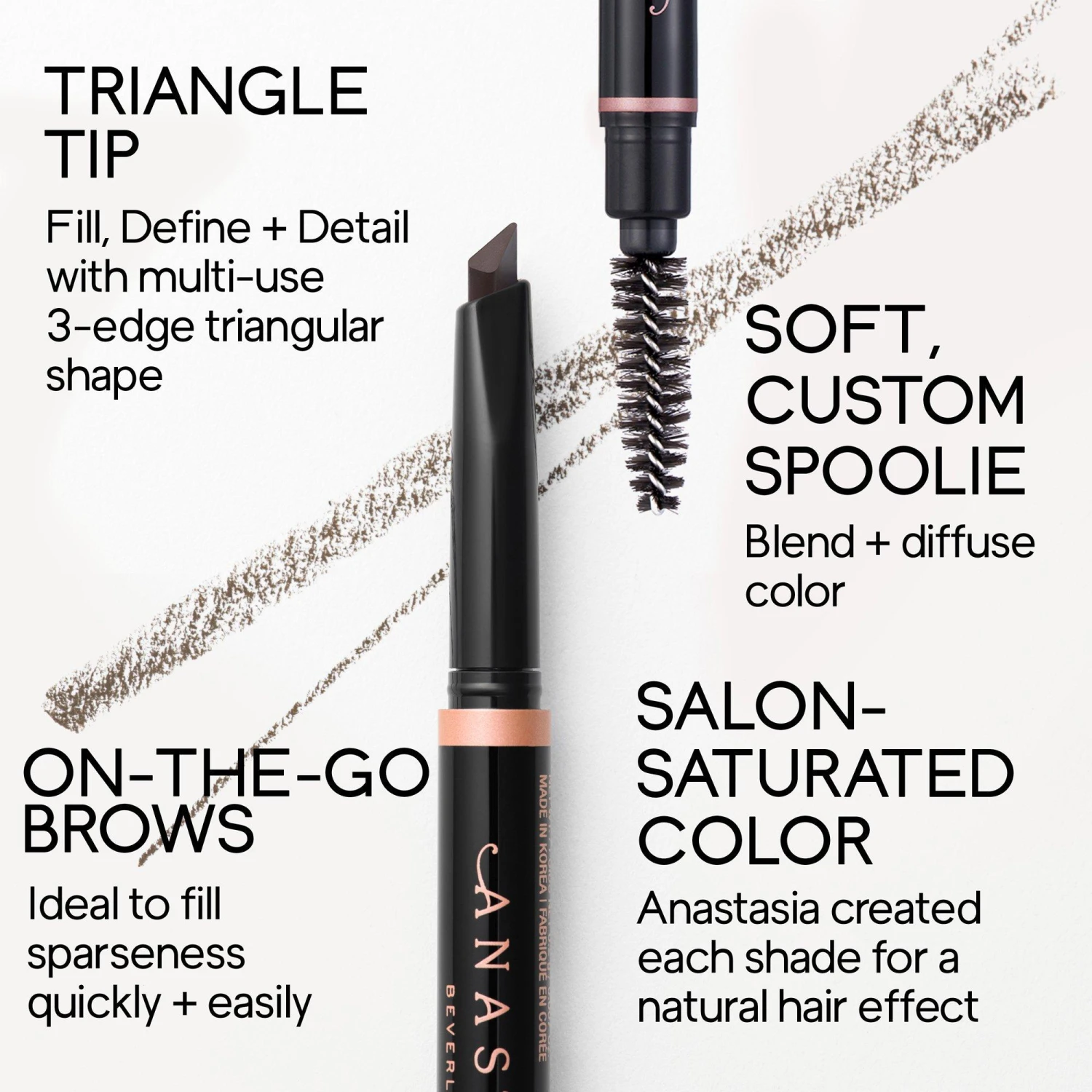Anastasia Beverly Hills Brow Definer 3-in-1 Triangle Tip Precision Eyebrow Pencil 4 Anastasia Beverly Hills Brow Definer 3-in-1 Triangle Tip Precision Eyebrow Pencil - Image 4