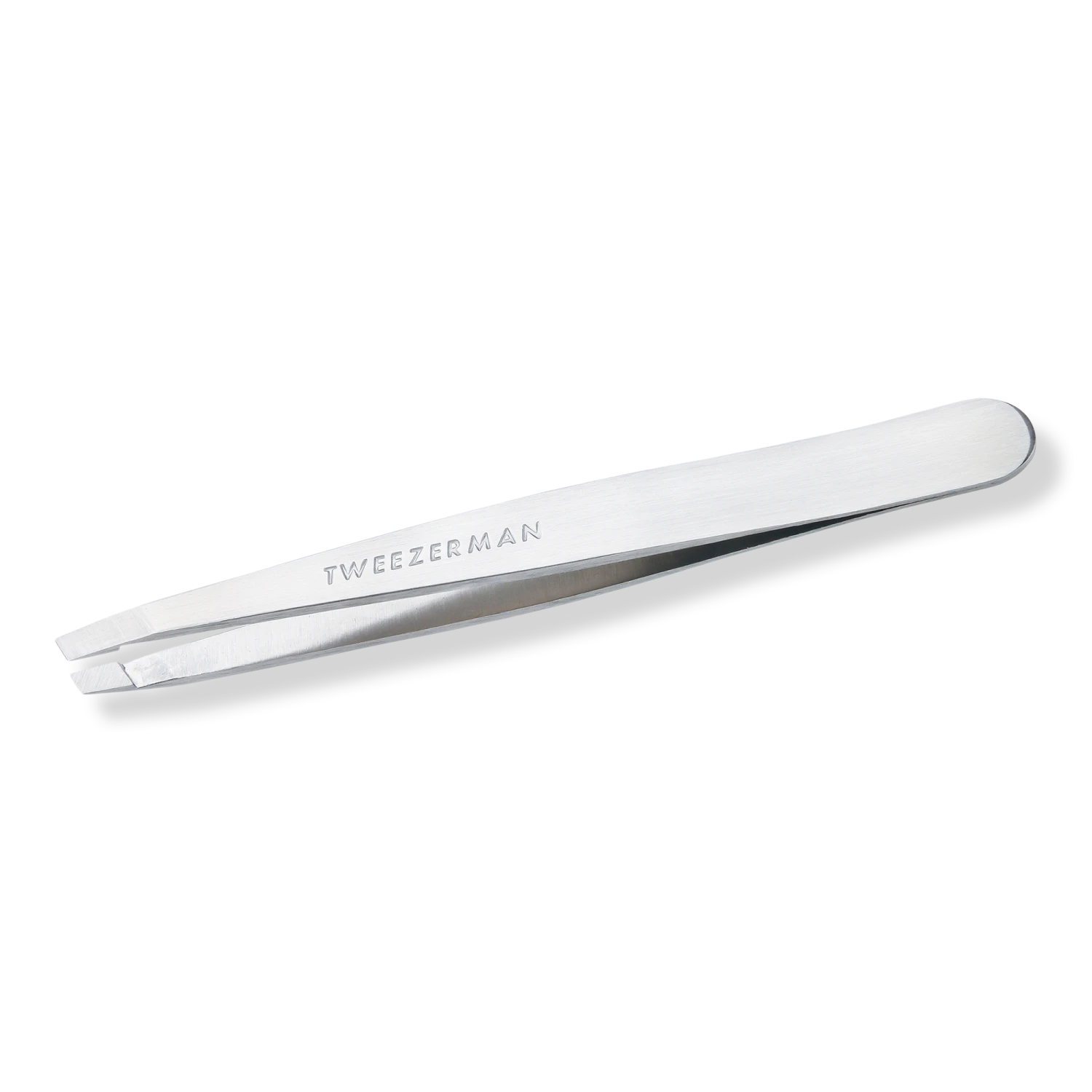 Tweezerman Platinum Silver Slant Tweezer 6 Tweezerman Platinum Silver Slant Tweezer - Image 6