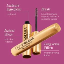 GrandeDRAMA Black Intense Thickening Mascara With Castor Oil -Outlet Rosmiral Store 2551139cm alt04