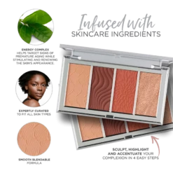 4-in-1 Skin-Perfecting Powders Face Palette In Dark/Deep