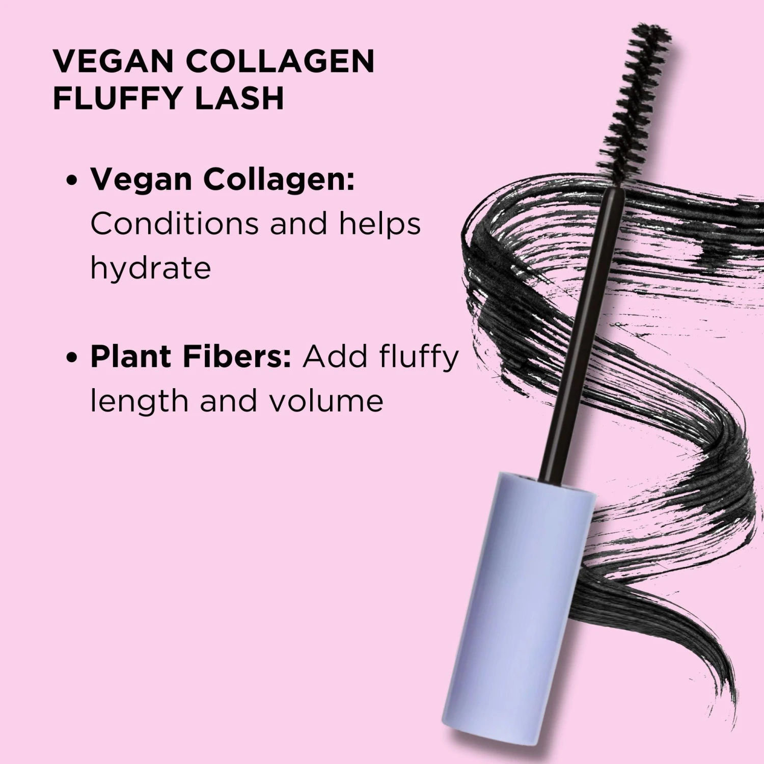 Vegan Collagen Fluffy Lash Thickening & Lengthening Mascara 2 Vegan Collagen Fluffy Lash Thickening & Lengthening Mascara - Image 2