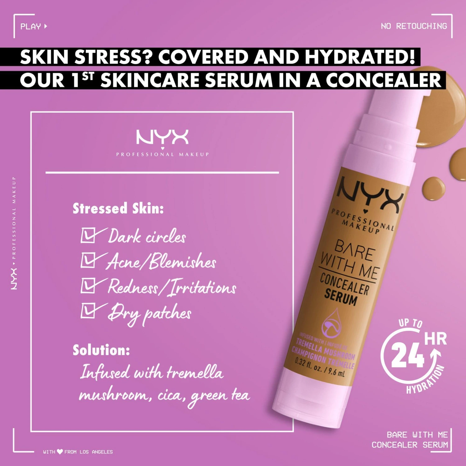 NYX PROFESSIONAL MAKEUP Bare With Me Hydrating Face & Body Concealer Serum 5 NYX PROFESSIONAL MAKEUP Bare With Me Hydrating Face & Body Concealer Serum - Image 5