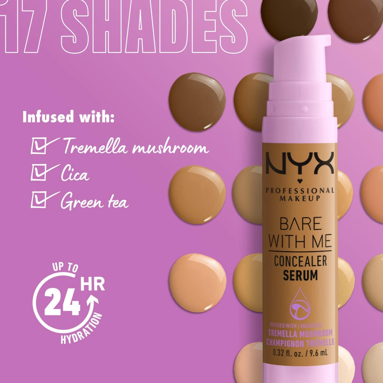 NYX PROFESSIONAL MAKEUP Bare With Me Hydrating Face & Body Concealer Serum 9 NYX PROFESSIONAL MAKEUP Bare With Me Hydrating Face & Body Concealer Serum - Image 9