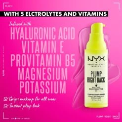 NYX PROFESSIONAL MAKEUP Plump Right Back Electrolytes Plumping Primer Serum 18 NYX PROFESSIONAL MAKEUP Plump Right Back Electrolytes Plumping Primer Serum -Outlet Rosmiral Store 2590545cm alt01