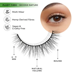 Second Nature Plant Fibre Natural False Lashes -Outlet Rosmiral Store 2592138cm alt02