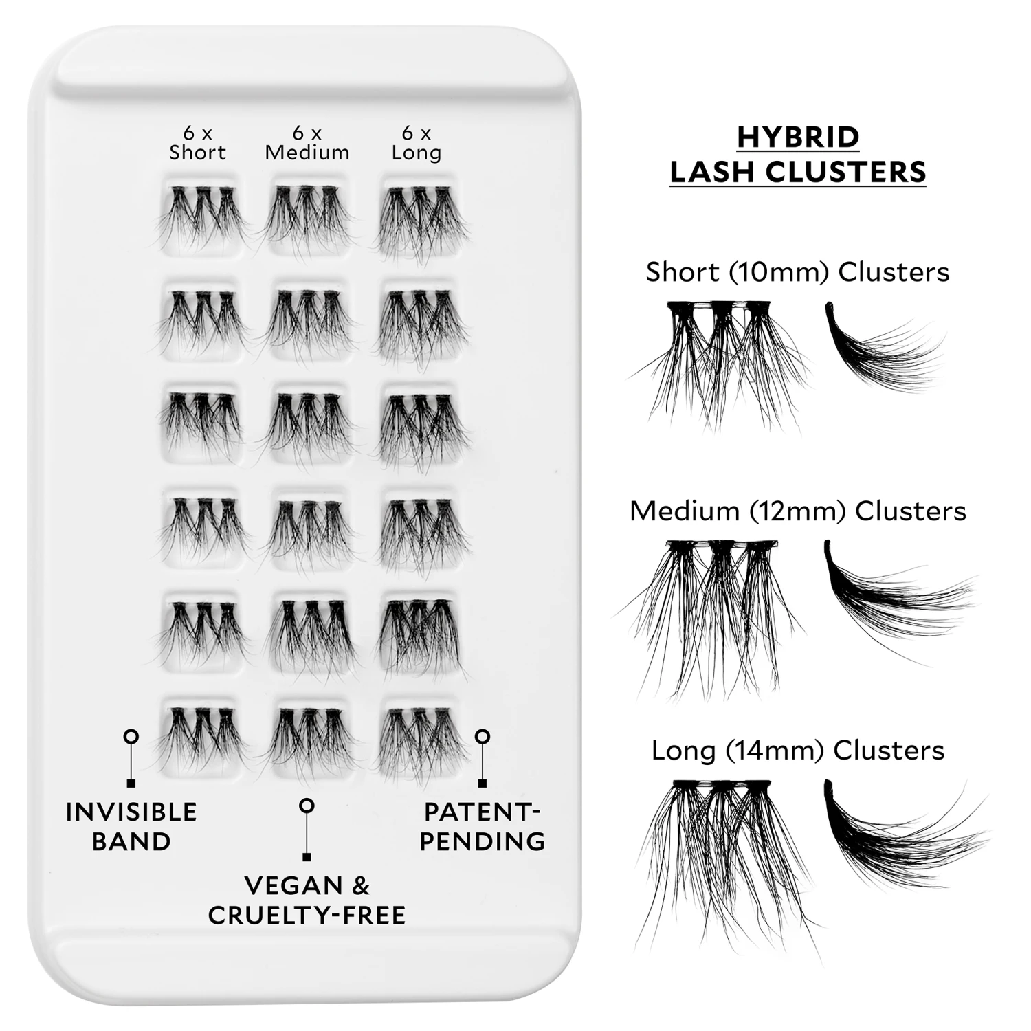 Velour-Xtension Hybrid Lash Extension Cluster Refills 2 Velour-Xtension Hybrid Lash Extension Cluster Refills - Image 2