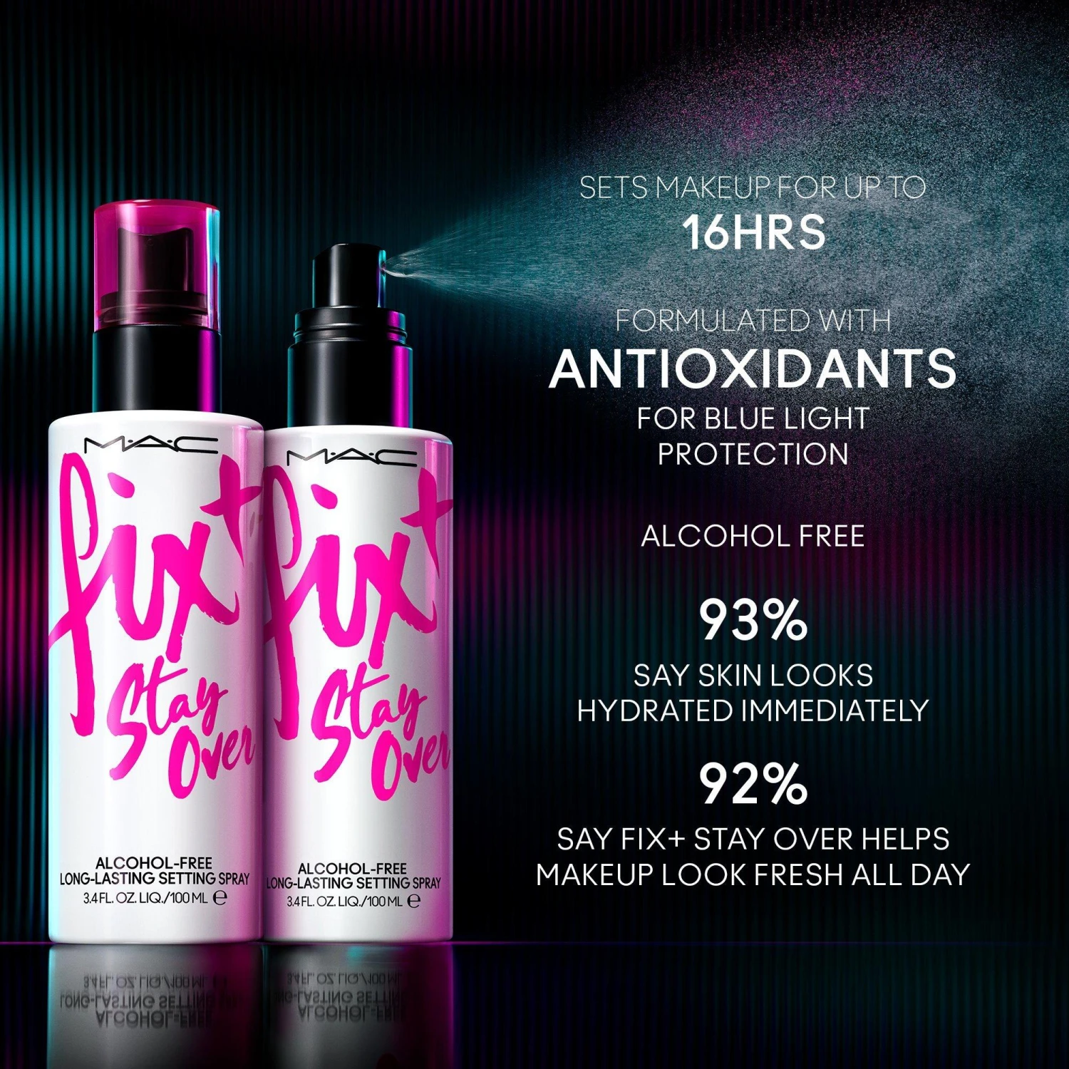 MAC Fix+ Stay Over Alcohol-Free 16HR Setting Spray 3 MAC Fix+ Stay Over Alcohol-Free 16HR Setting Spray - Image 3