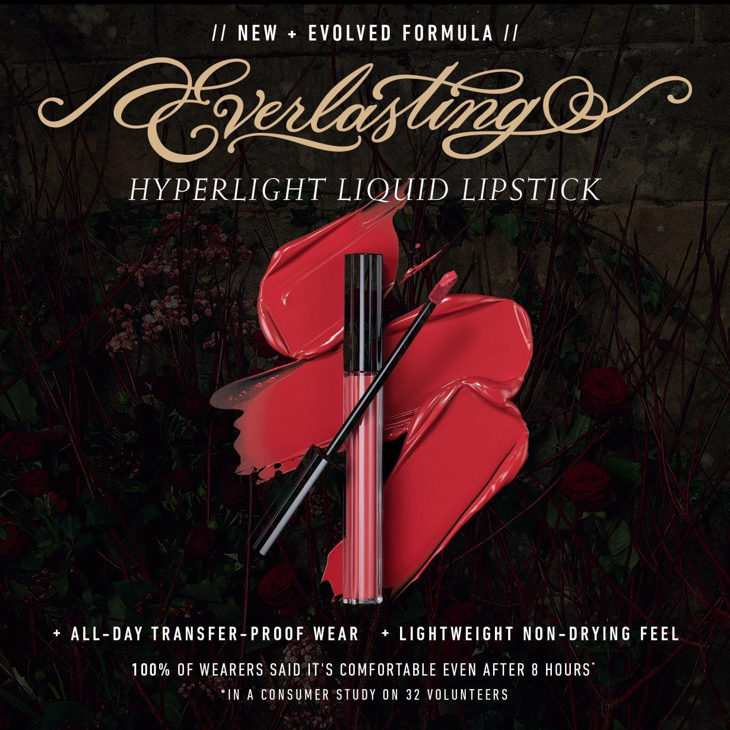 Everlasting Hyperlight Vegan Transfer-Proof Liquid Lipstick 4 Everlasting Hyperlight Vegan Transfer-Proof Liquid Lipstick - Image 4