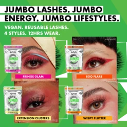 NYX PROFESSIONAL MAKEUP Jumbo Lash! Vegan False Lashes - Fringe Glam 15 NYX PROFESSIONAL MAKEUP Jumbo Lash! Vegan False Lashes - Fringe Glam -Outlet Rosmiral Store 2602577 alt06
