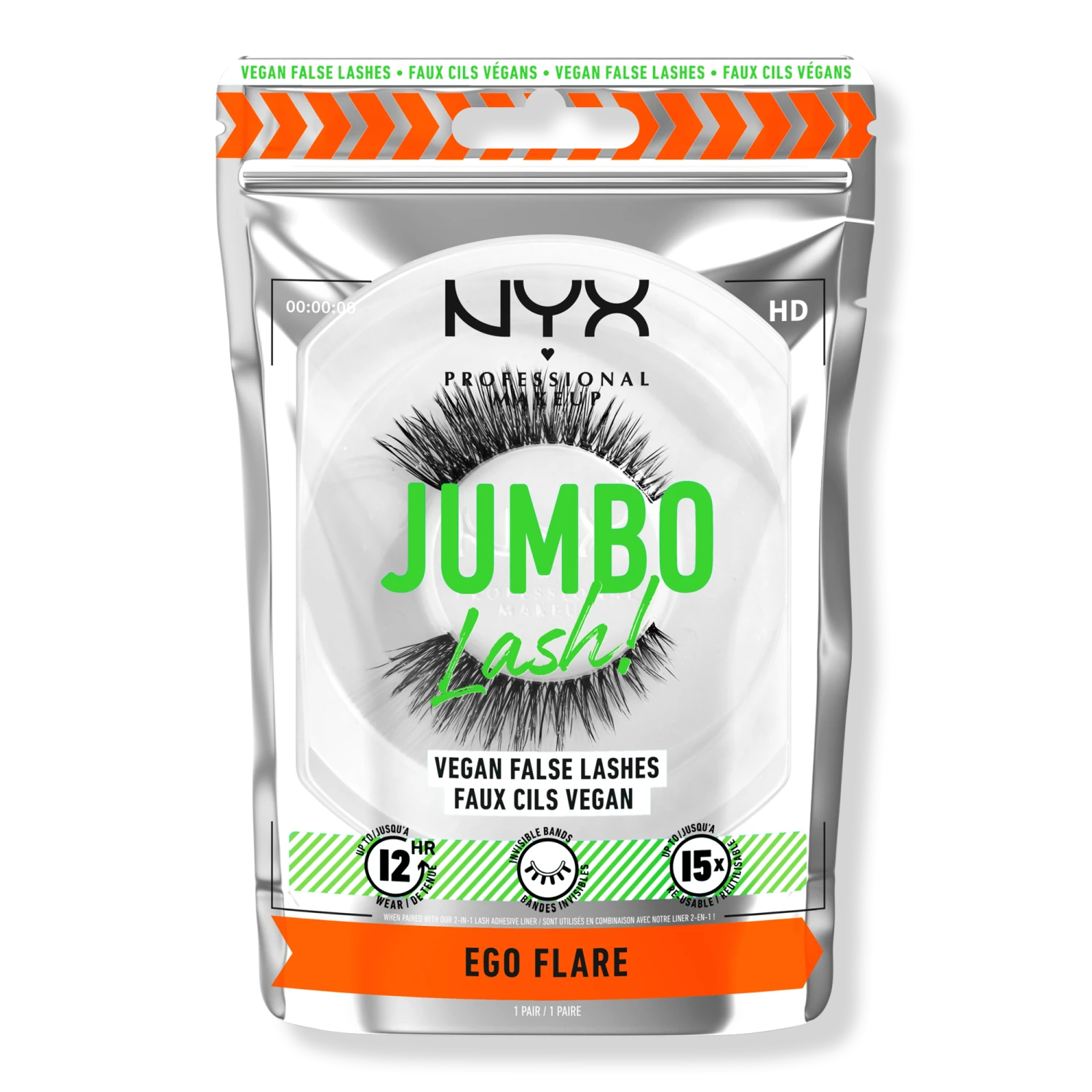NYX PROFESSIONAL MAKEUP Jumbo Lash! Vegan False Lashes - Ego Flare 10 NYX PROFESSIONAL MAKEUP Jumbo Lash! Vegan False Lashes - Ego Flare - Image 10