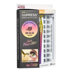 KISS ImPRESS Press-On Falsies Eyelash Clusters, Natural -Outlet Rosmiral Store 2604623 alt05