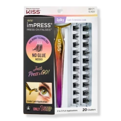 KISS ImPRESS Press-On Falsies Eyelash Clusters, Spiky -Outlet Rosmiral Store 2604625