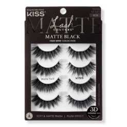 KISS Lash Couture Matte Black Eyelashes Multipack, Matte Twill -Outlet Rosmiral Store 2604627