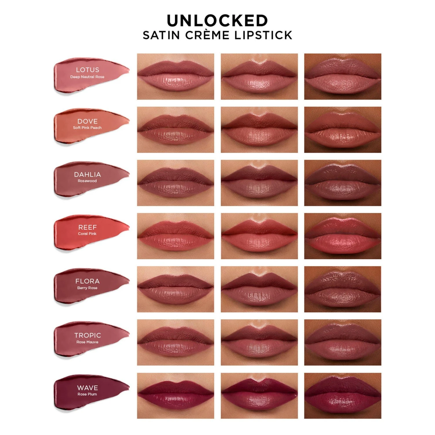Unlocked Satin Crème Lipstick 4 Unlocked Satin Crème Lipstick - Image 4