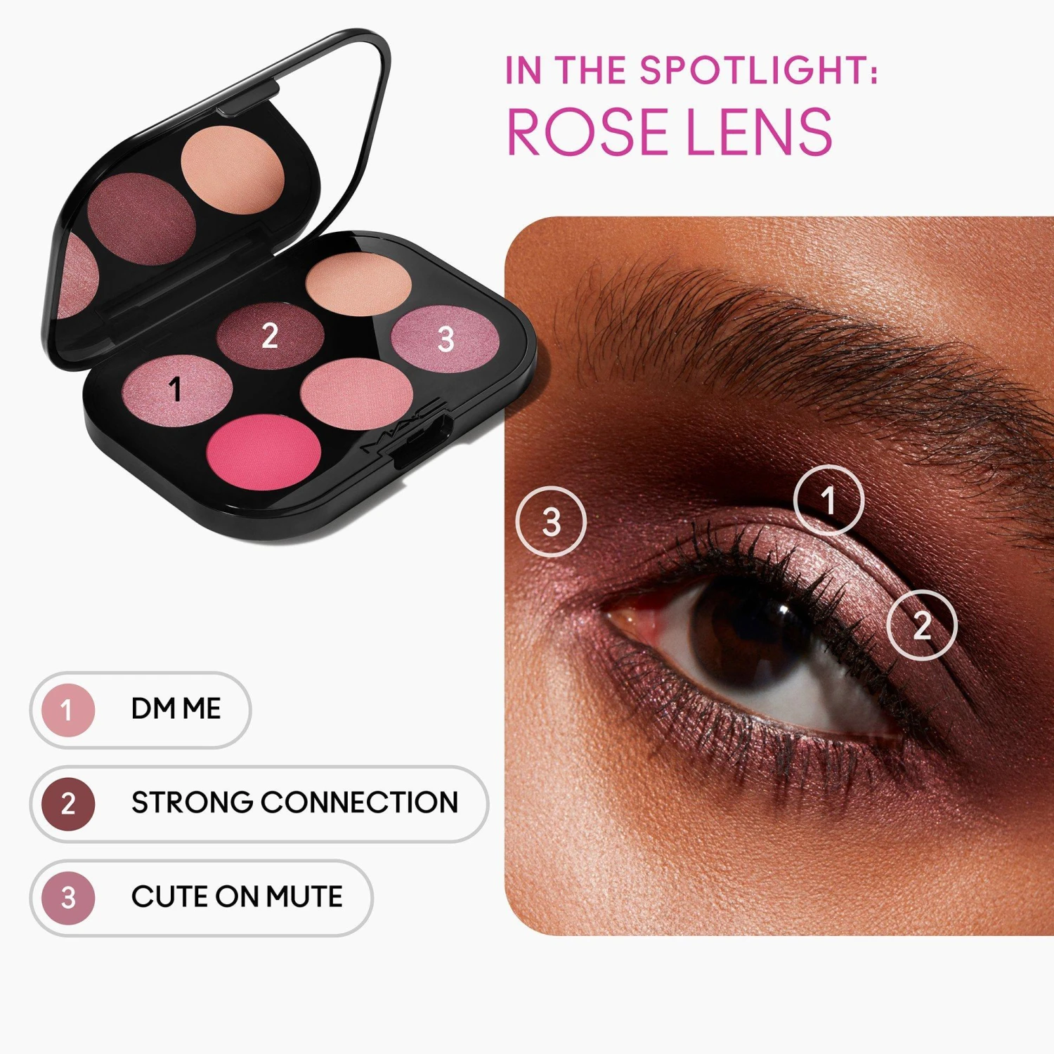 MAC Connect In Colour Eye Shadow Palette Rose Lens 7 MAC Connect In Colour Eye Shadow Palette Rose Lens - Image 7