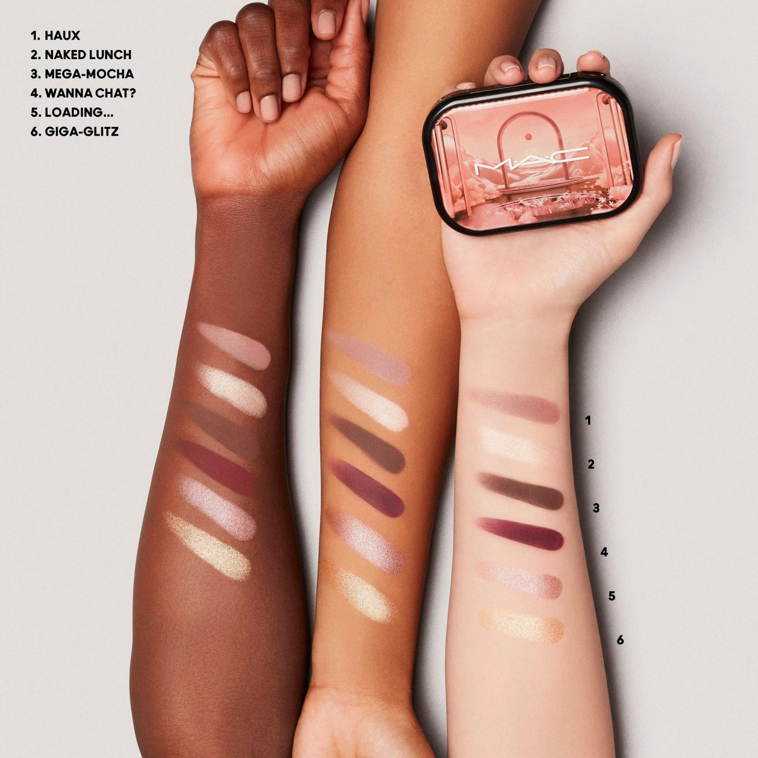 MAC Connect In Colour Eye Shadow Palette Embedded In Burgundy 6 MAC Connect In Colour Eye Shadow Palette Embedded In Burgundy - Image 6