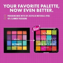 NYX PROFESSIONAL MAKEUP Ultimate Color Shadow Palette I Know That's Bright -Outlet Rosmiral Store 2609543 alt03