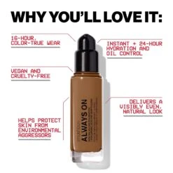 Smashbox Always On Skin-Balancing Foundation With Hyaluronic Acid + Adaptogens 18 Smashbox Always On Skin-Balancing Foundation With Hyaluronic Acid + Adaptogens -Outlet Rosmiral Store 2610447cm alt02