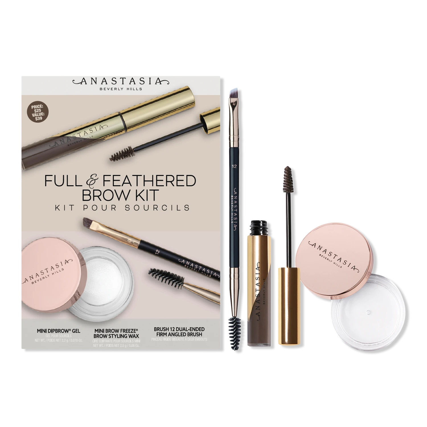 Anastasia Beverly Hills Full & Feathered Brow Kit 1 Anastasia Beverly Hills Full & Feathered Brow Kit