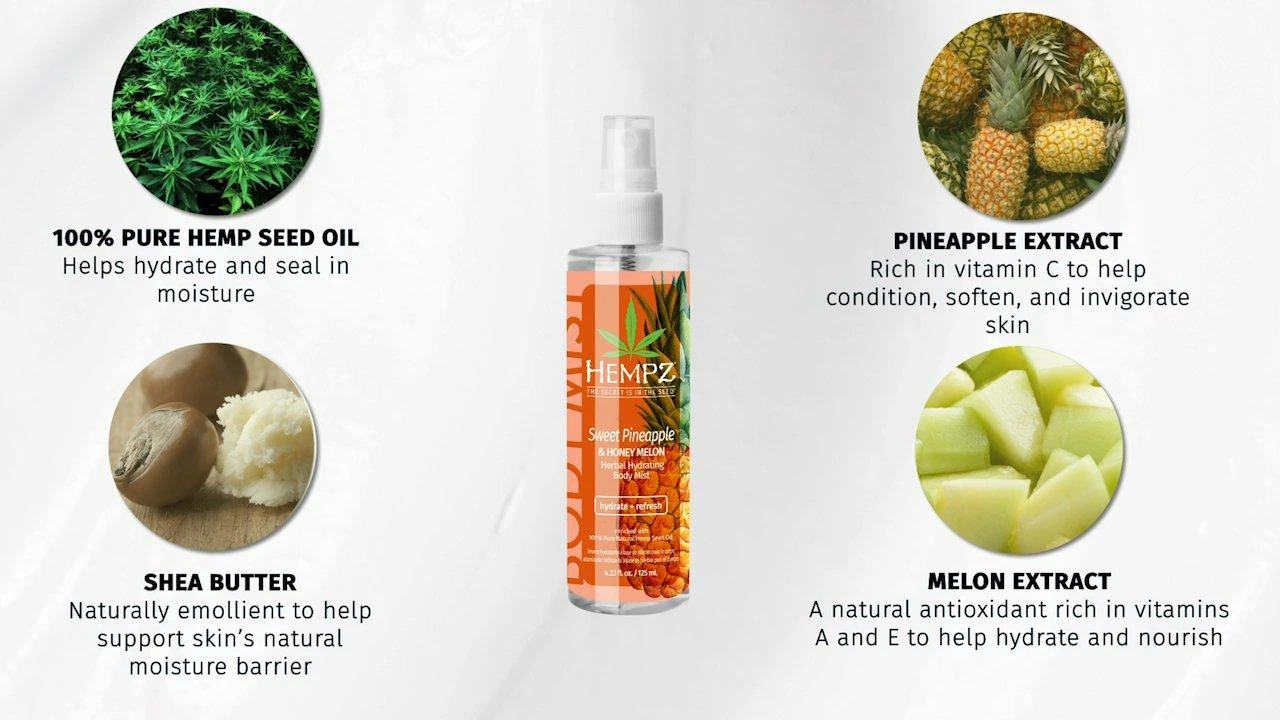 Sweet Pineapple & Honey Melon Moisturizing Herbal Body Mist 3 Sweet Pineapple & Honey Melon Moisturizing Herbal Body Mist - Image 3